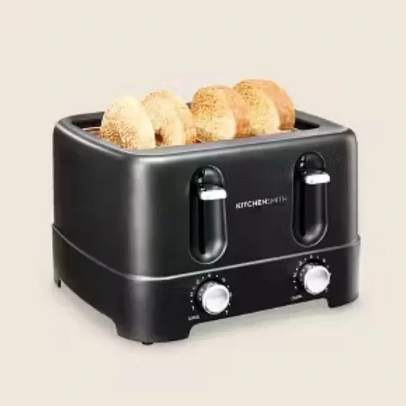 Abella Black Toaster with Adjustable Settings - Picture 2 of 4